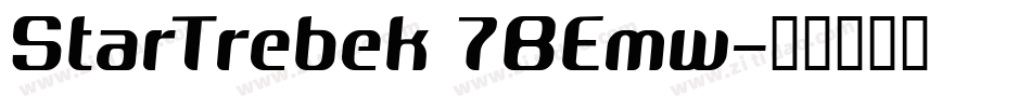 StarTrebek 7BEmw字体转换